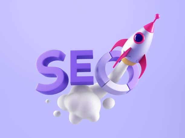SEO image d'une fusée sortant de SEO